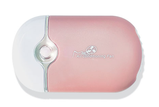 【アウトレット】ミニエアーファン【グレイッシュピンク】