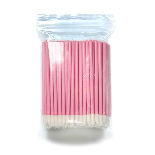 【上下穴あき】マイクロファイバーブラシ ピンク 100本