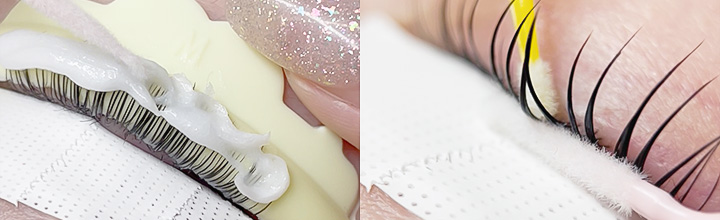 セカンドリフティングクリームでグルーいらず