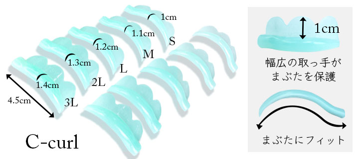 目頭からしっかりCカールができるティアラ